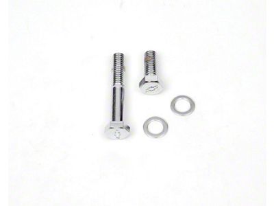 Camaro Thermostat Housing Bolt Set, Bowtie Stamped, Chrome,1967-1969
