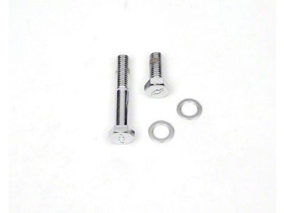 Camaro Thermostat Housing Bolt Set, Bowtie Stamped, Chrome,1967-1969