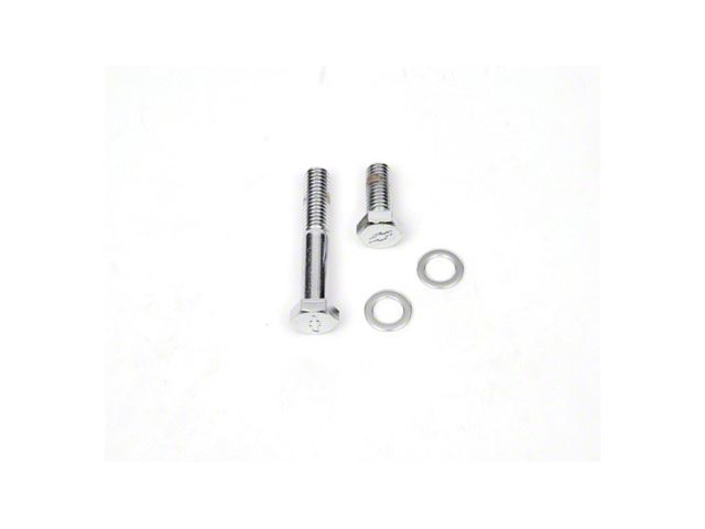 Camaro Thermostat Housing Bolt Set, Bowtie Stamped, Chrome,1967-1969