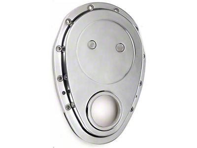 Camaro Timing Chain Cover, Small Block, Polished Aluminum, 1964-1972