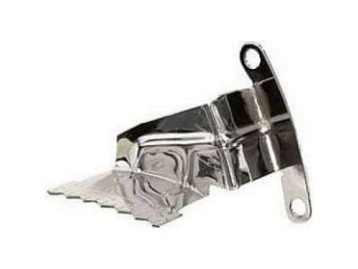 Camaro Timing Chain Cover Tab, Small Block, Chrome, With Sliding Pointer, For Cars With 7 Harmonic Balancer, 1969-1972