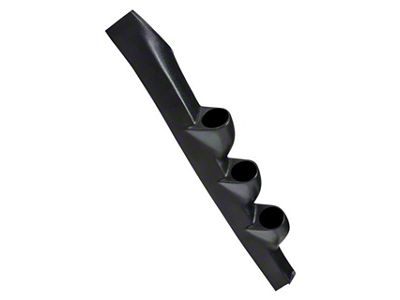 Triple A-Pillar Gauge Pod; Black (82-92 Camaro Coupe w/ T-Top)