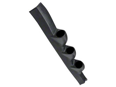 Triple A-Pillar Gauge Pod; Black (82-92 Camaro Coupe w/o T-Top)