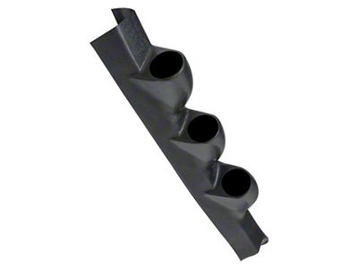 Triple A-Pillar Gauge Pod; Black (82-92 Camaro Convertible)