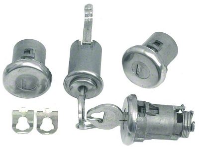 Camaro Trunk, Door & Glove Box Lock Set, With OE Style Keys, 1967-1968