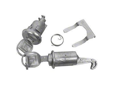 Trunk and Glove Box Lock Kit with Round Head Keys (1967 Camaro)