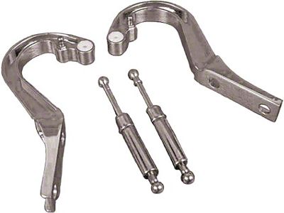 Camaro Trunk Hinges, Billet Aluminum, Polished 1967-1969