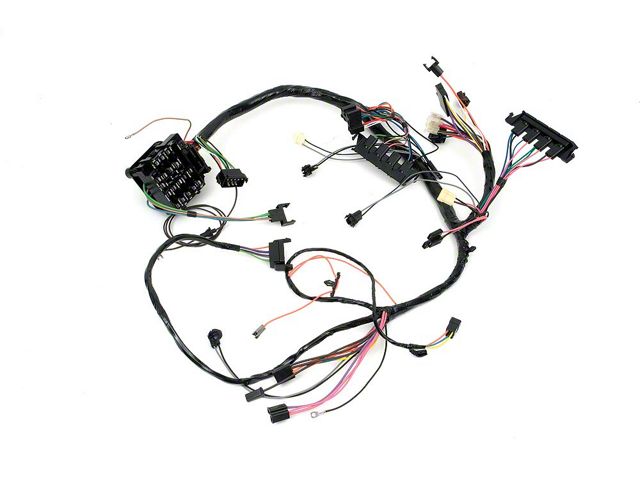 Camaro Under Dash Main Wiring Harness, For Cars With Automatic Transmission Console Shift, Tachometer, Center Fuel Gauge, & Warning Lights, 1969