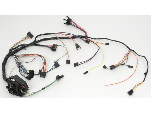 Camaro Under Dash Main Wiring Harness, For Cars With Automatic Transmission Column Shift & Warning Lights, 1967