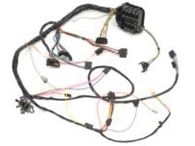 Camaro Under Dash Main Wiring Harness, For Cars With Automatic Transmission Column Shift & Warning Lights, 1968