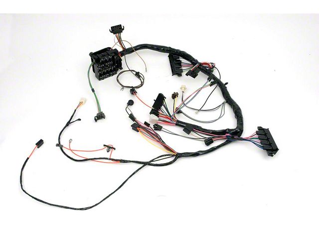 Camaro Under Dash Main Wiring Harness, For Cars With ManualTransmission Console Shift, Tachometer, Center Fuel Gauge &Warning Lights, 1969