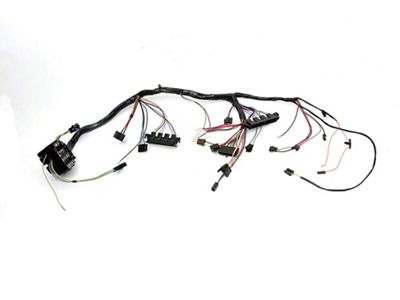 Camaro Under Dash Main Wiring Harness, For Cars With ManualTransmission Console Shift, Warning Lights & Air Conditioning, 1969