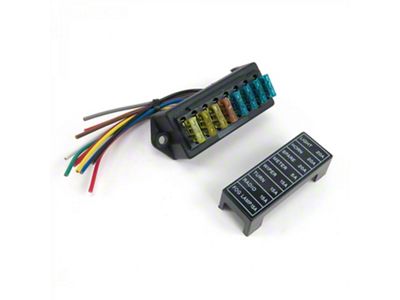 Universal Fuse Block with Cover; 8-ATC (Universal; Some Adaptation May Be Required)