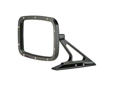 Camaro Universal Rectangular GM Billet Side Mirror Black