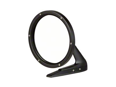 Camaro Universal Round GM Billet Side Mirror Black w/Fasteners