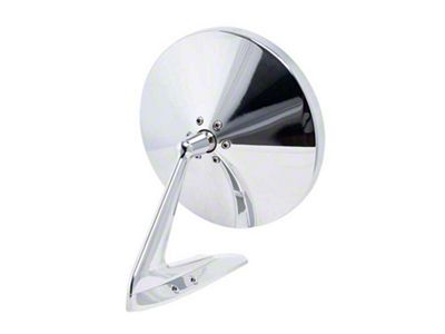 Camaro Universal Round GM Billet Side Mirror Polished w/o Fasteners