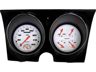 Classic Instruments Camaro Updated Gauge Kit, Velocity White Series, Classic Instruments, 1967-1968