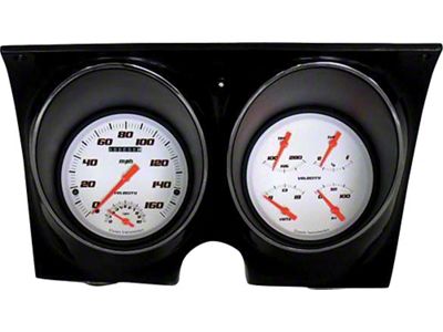 Camaro Updated Gauge Kit, Velocity White Series, Classic Instruments, 1967-1968