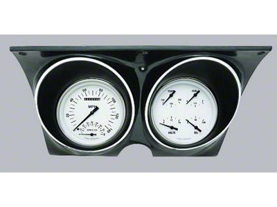Camaro Updated Gauge Kit, With White Dials & Black Numbers/Needles, Classic Instruments, 1967-1968