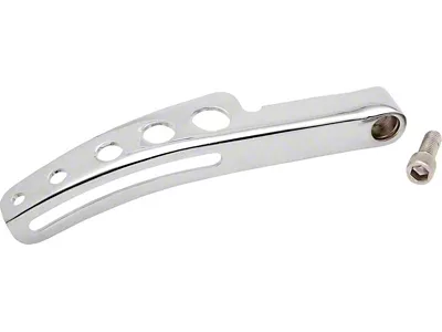 Upper Alternator Bracket; Chrome (69-87 Small Block V8 Camaro w/ Long Water Pump)