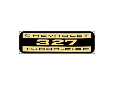 Camaro Valve Cover Decal, 327 Turbo-Fire, 1964-1968