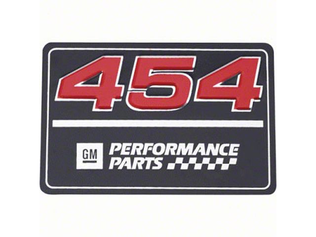 Camaro Valve Cover Decal, 454ci Performance Parts, 1970-2002