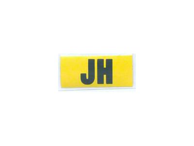 Camaro Valve Cover Decal, Code JH, 396/350hp, For Cars With4-Speed Manual Transmission, 1969