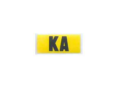 Camaro Valve Cover Decal, Code KA, 396/375hp, 1969Late