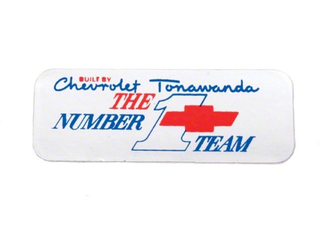 1967-72 Tonawanda 1 Team Valve Cvr Decal,BB