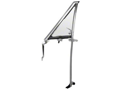 Vent Window Glass Assembly; Clear; Passenger Side (1967 Camaro)