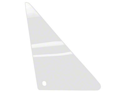 Vent Window Glass; Clear; Driver Side (1967 Camaro)