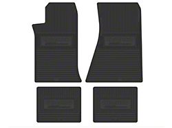 Vintage Rubber Style Floor Mats with 25th Anniversary Logo (85-92 Camaro)