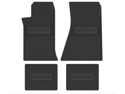 Vintage Rubber Style Floor Mats with Block Letters (82-84 Camaro)