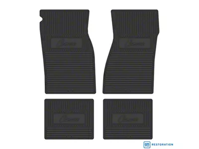 Vintage Rubber Style Floor Mats with Script Letters (67-69 Camaro)