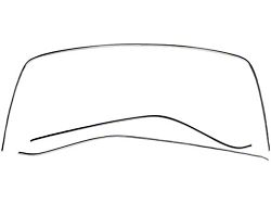 Vinyl Top Molding Set; 4-Pieces (1969 Camaro)