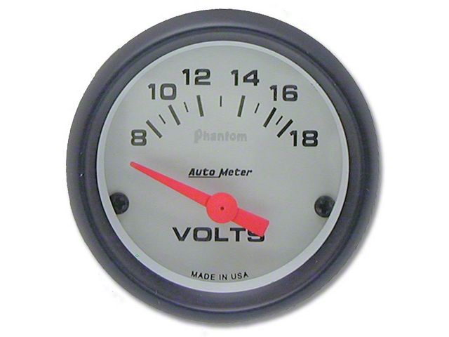 Camaro Voltmeter Gauge, Phantom Series, AutoMeter, 1967-69