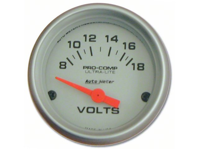 Camaro Voltmeter Gauge, Ultra-Lite Series, AutoMeter, 1967-69