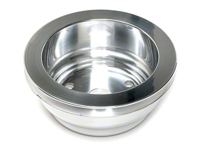 Water Pump Pulley; 1-Groove; Polished Aluminum (69-85 Small Block V8 Camaro w/ Long Water Pump)