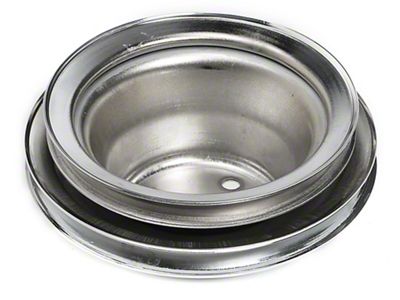 Water Pump Pulley; 2-Groove; Chrome (69-72 Big Block V8 Camaro)