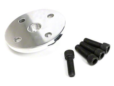 Water Pump Pulley Nose; Polished Aluminum (69-85 Small Block V8 Camaro w/ Long Water Pump)