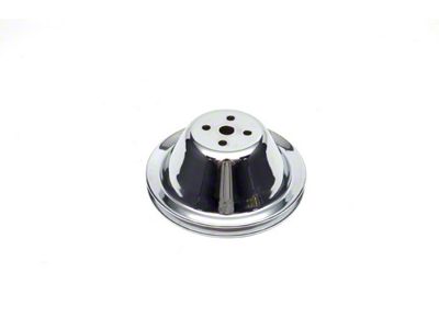 Camaro Water Pump Pulley, Small Block, Single Groove, Chrome, 1967-68