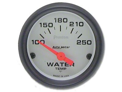 Camaro Water Temperature Gauge, Phantom Series, AutoMeter, 1967-69