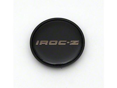 Camaro Wheel Cap Emblem, IROC-Z, With Gold Letters, 1985-1987