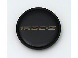 Camaro Wheel Center Cap Emblem, IROC-Z, Chrome, 1989-1990