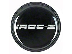 Camaro Wheel Center Emblem, IROC-Z, Silver, 1985-1987