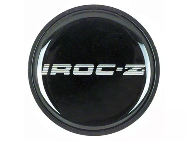 Camaro Wheel Center Emblem, IROC-Z, Silver, 1985-1987