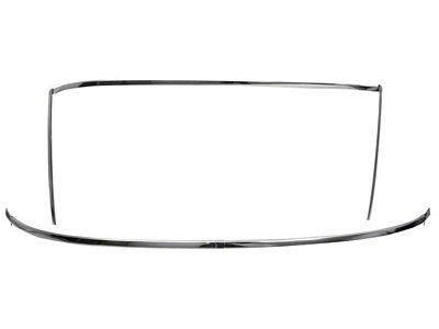 Windshield Molding Kit; Polished Stainless (67-69 Camaro Coupe)