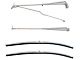 Camaro Windshield Wiper Arms & Blades, Brushed Finish, Hidden Wipers 1970-1981
