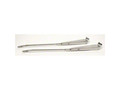 Windshield Wiper Arms; Bright Finish (67-69 Camaro Coupe)