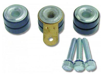 1967-1992 Camaro Windshield Wiper Motor Mounting Grommets with Inserts, Ground Strap & Screws